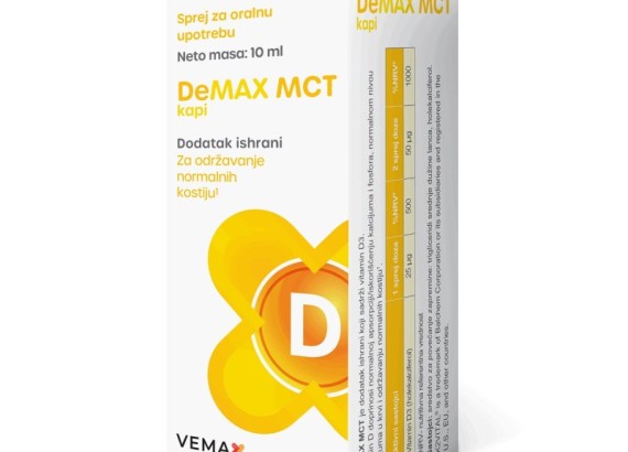 DeMAX MCT 1000 IU vitamin D kapi 10 ml