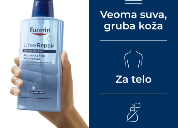 Eucerin UreaRepair 5% blagi gel za tuširanje sa 5% uree 400 ml