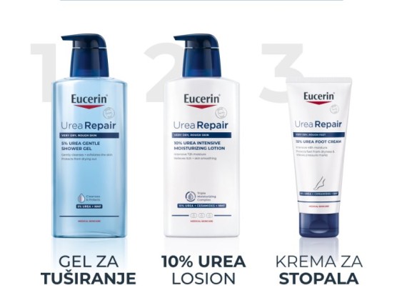 Eucerin UreaRepair 5% blagi gel za tuširanje sa 5% uree 400 ml