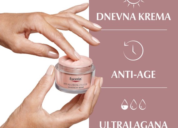 Eucerin Hyaluron-Filler + Elasticity dnevna krema SPF 30 Rose 50 ml