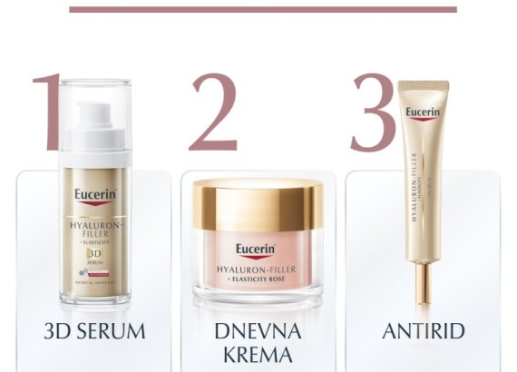 Eucerin Hyaluron-Filler + Elasticity dnevna krema SPF 30 Rose 50 ml