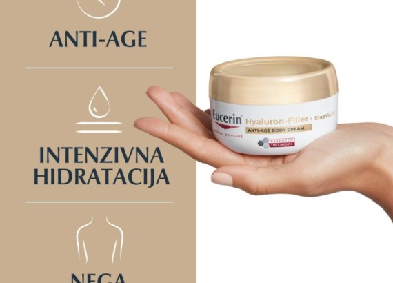 Eucerin Hyaluron-Filler + Elasticity Anti-age krema za telo 200 ml