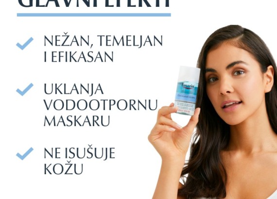 Eucerin DermatoCLEAN Micelarno sredstvo za skidanje šminke oko očiju