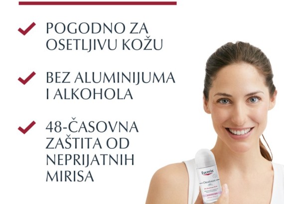 Eucerin Dezodorans pH5 Roll-On sa 0% aluminijuma
