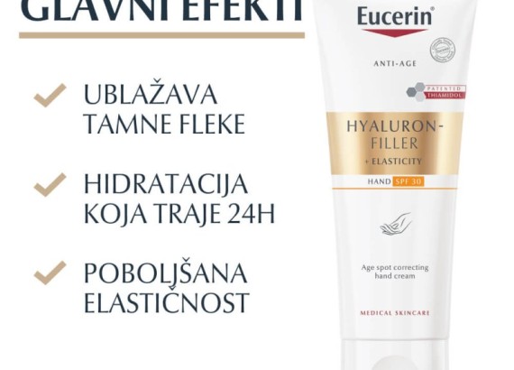 Eucerin Hyaluron-Filler + Elasticity krema za ruke 75 ml