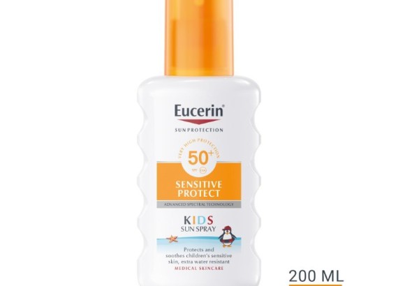 Eucerin Sun sprej za zaštitu osetljive dečje kože od sunca SPF 50+ 200 ml