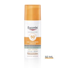 Eucerin Sun Oil Control tonirani gel-krem za zaštitu masne kože od sunca SPF50+ tamni 50 ml