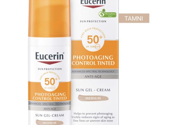 Eucerin Sun Anti-age tonirana krema za zaštitu od sunca SPF50+ TAMNA 50 ml