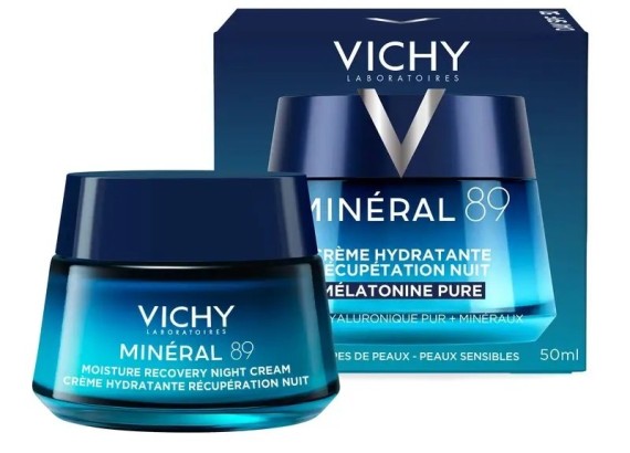 Vichy Minéral 89 noćna krema za obnovu hidratacije 50 ml