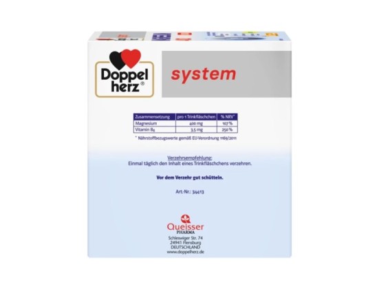 DOPPPEL HERZ System Magnezijum 400 Liquid 30 ampula