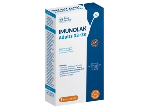 Imunolak Adults D3+Zn 30 kapsula