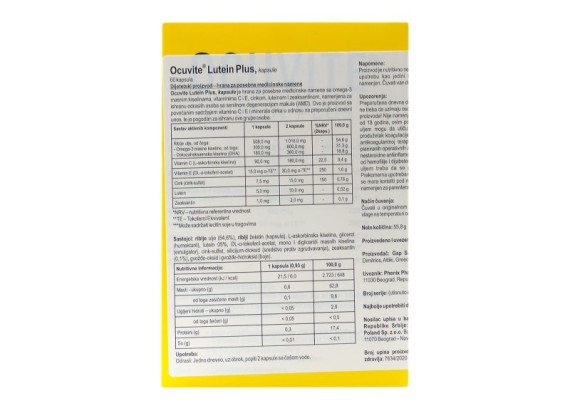 Ocuvite® Lutein Plus  60 kapsula