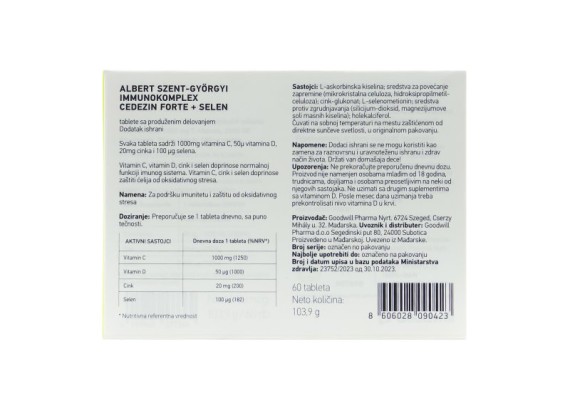 CeDeZin Forte 60 tableta sa produženim delovanjem