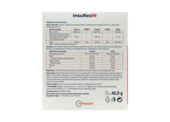 InsuRezIN 20 kesica