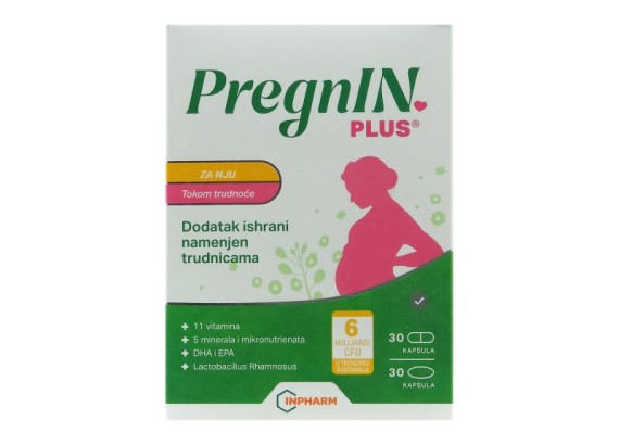 PregnIN PLUS, tokom trudnoće, 30 + 30 kapsula