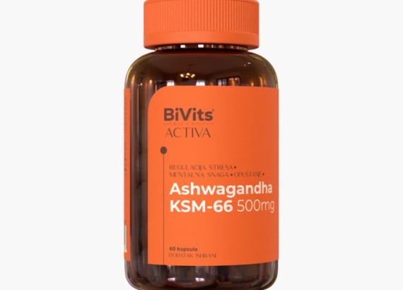 Bivits ACTIVA Ashwagandha KSM-66 500 mg 60 kapsula