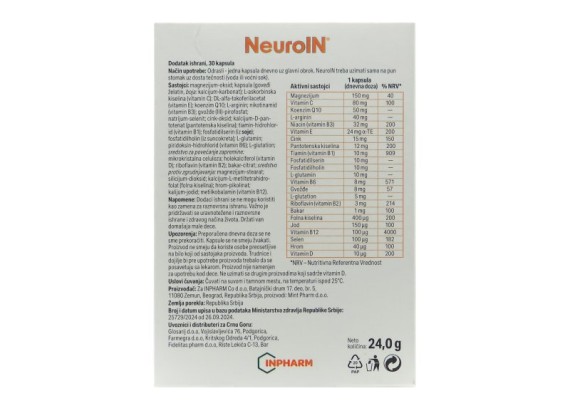 NeuroIN 30 kapsula