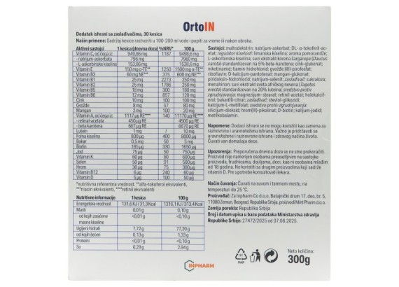 OrtoIN 30 kesica