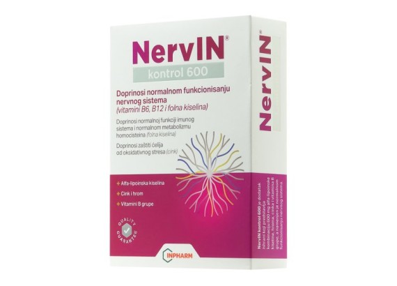 NervIN kontrol 600, 30 tableta