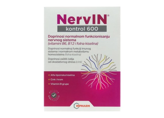 NervIN kontrol 600, 30 tableta