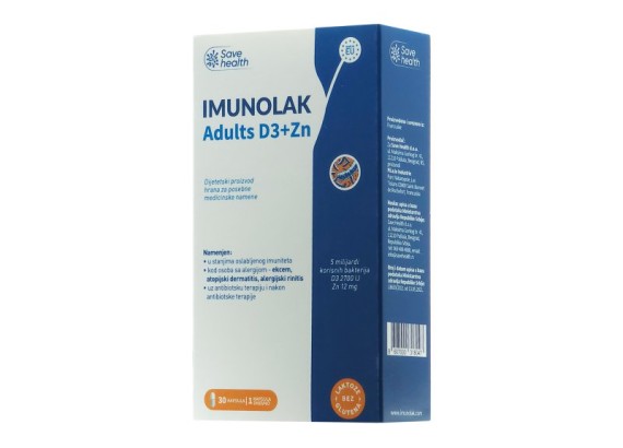 Imunolak Adults D3+Zn 30 kapsula