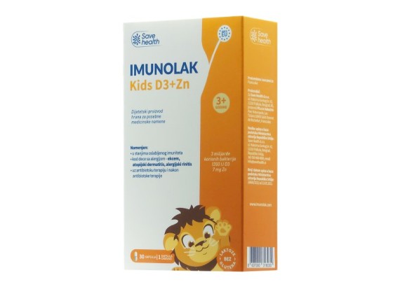Imunolak Kids D+Zn 30 kapsula