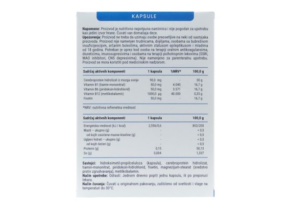 CerebroFisetin 30 kapsula