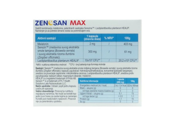 Zenosan MAX  10 kapsula