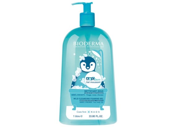 BIODERMA ABCDerm Gel Moussant, gel za kupanje 1 litar