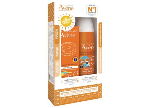 Avene Sun dečiji sprej SPF50+ 200 ml (GRATIS Avene Sun dečije mleko 100 ml)