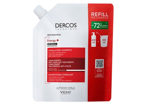 Vichy Dercos Energy+ stimulišući šampon protiv opadanja kose ECO REFIL 400 ml