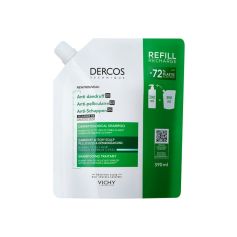 Vichy Dercos Šampon protiv peruti za normalnu ili masnu kosu ECO REFIL 390 ml