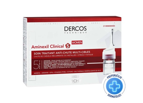 Vichy Dercos Aminexil clinical 5 za žene ampule