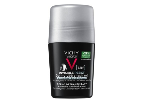 Vichy Homme Invisible resist roll-on dezodorans protiv mrlja i nadraženosti do 72h 50 ml