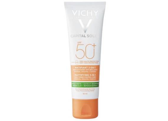 Vichy Capital Soleil matirajuća krema za lice za zaštitu od sunca 3u1 SPF50+ 50 ml