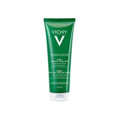 Vichy Normaderm 3u1 nega za kožu sklonu aknama - krema za čišćenje lica, piling, maska 125 ml