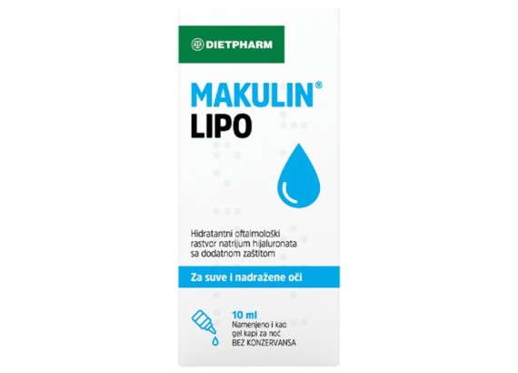 Makulin Lipo kapi za oči 10 ml