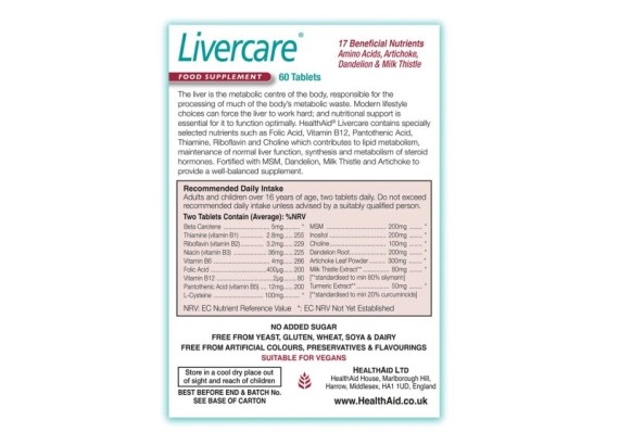 HealthAid Livercare 60 tableta