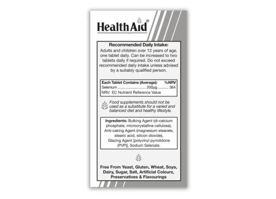 HealthAid Selenium 200 mcg 60 tableta