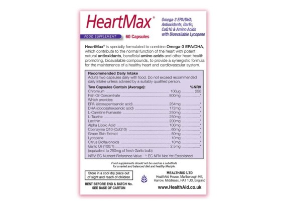 HealthAid Heart Max 60 kapsula