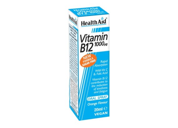 HealthAid Vitamin B12  1000 mcg oralni sprej 20 ml