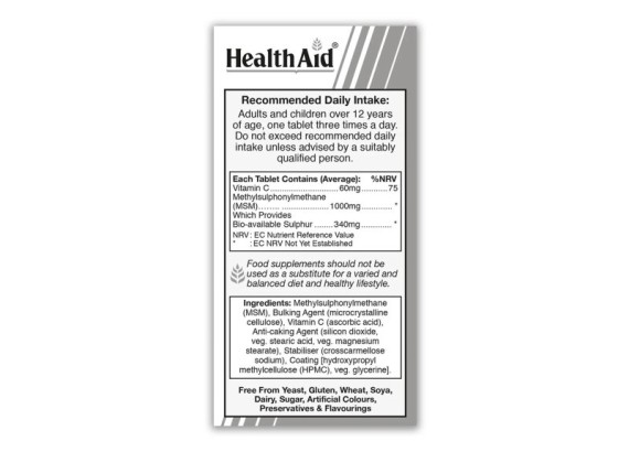 HealthAid MSM 1000 mg 90 tableta