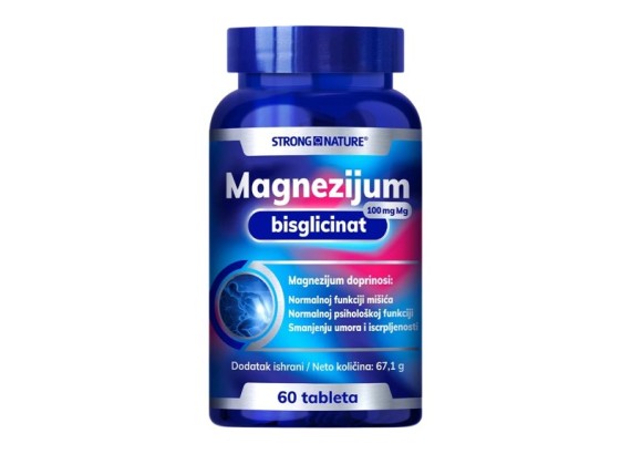 Strong Nature Magnezijum Bisglicinat 100 mg 60 tableta