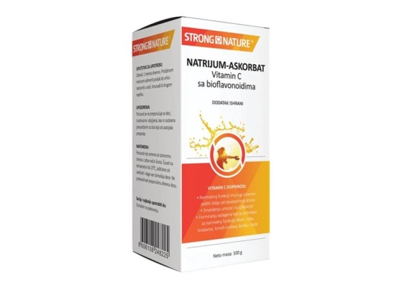 Strong Nature Natrijum Askorbat - vitamin C sa bioflavonoidima 100 g