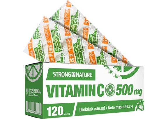 Strong Nature Vitamin C 12x500 mg, TABLA
