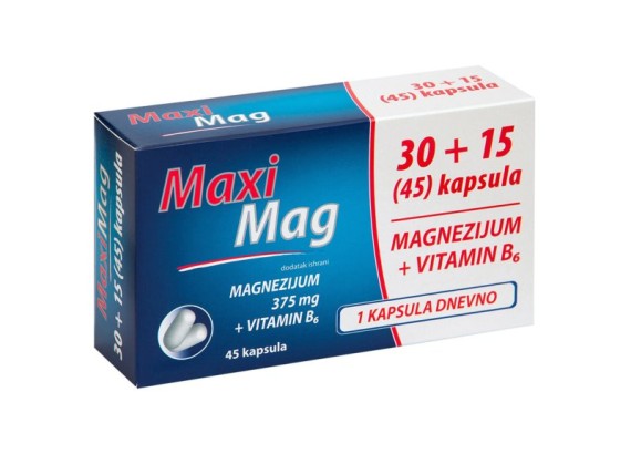 Maxi Mag 30+15 kapsula