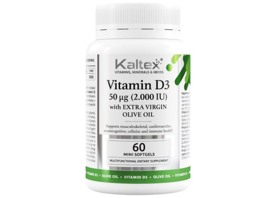 Kaltex Vitamin D 2000 ij 60 mini soft kapsula