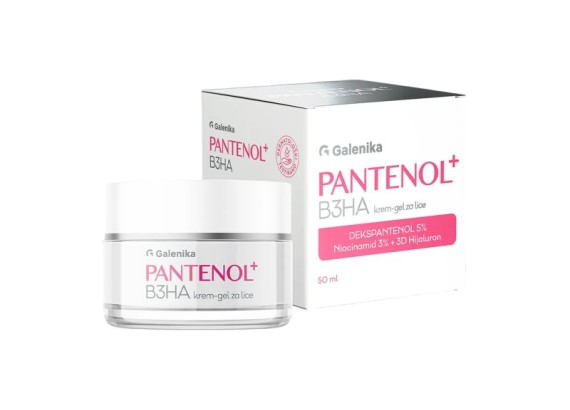 Pantenol + B3HA krem gel za lice 50 ml