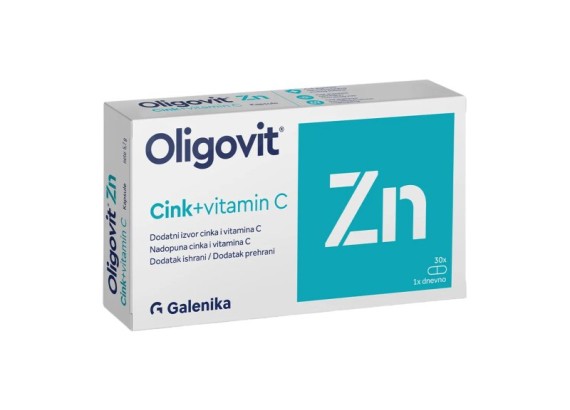 Oligogal Zn + vitamin C 30 kapsula