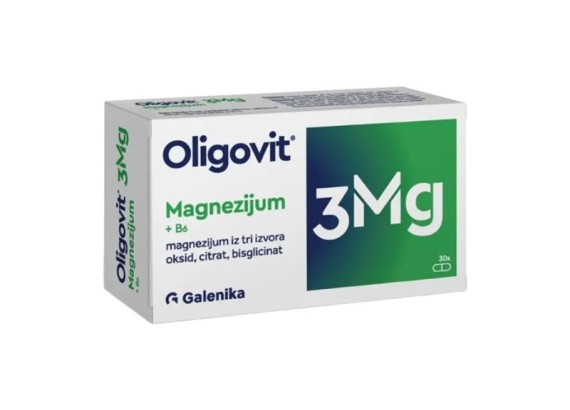 Oligovit 3Mg+B6  30 kapsula